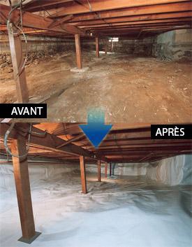 CleanSpaceMD rev&ecirc;tement du vide sanitaire